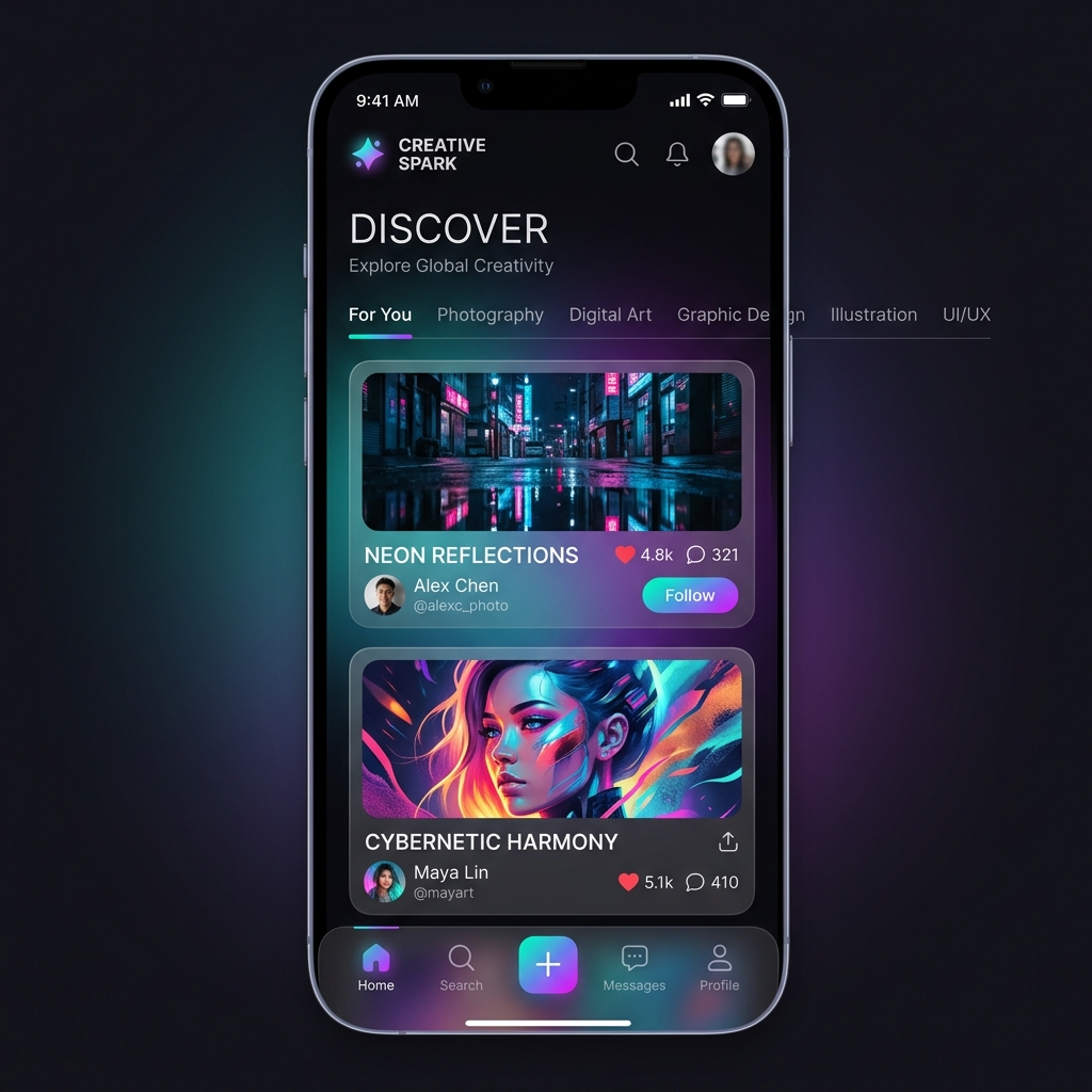 Creative Spark 创意社交移动 App
